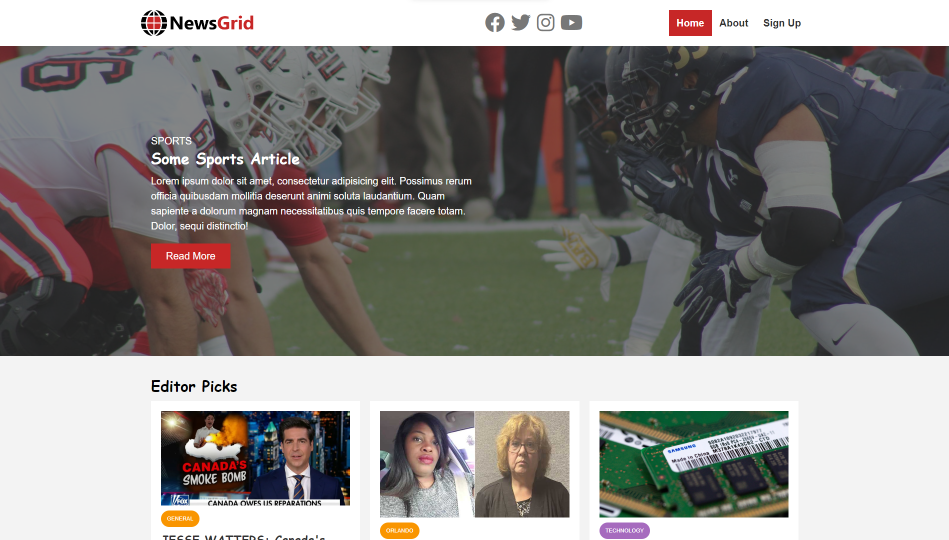 news grid